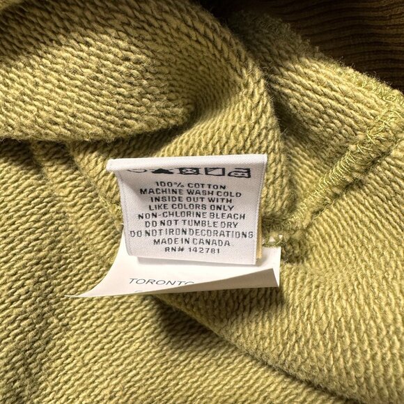 Aime Leon Dore x Drake's ALD Crest Logo Crewneck Sweatshirt Olive Green Mens XL - Picture 9 of 9